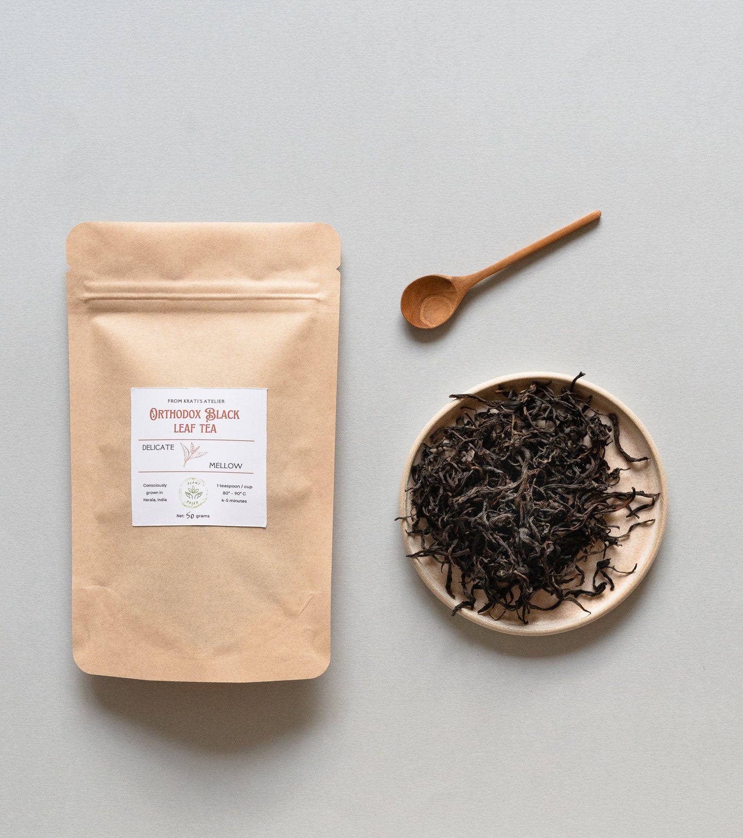 Image of loose leaf black tea from India