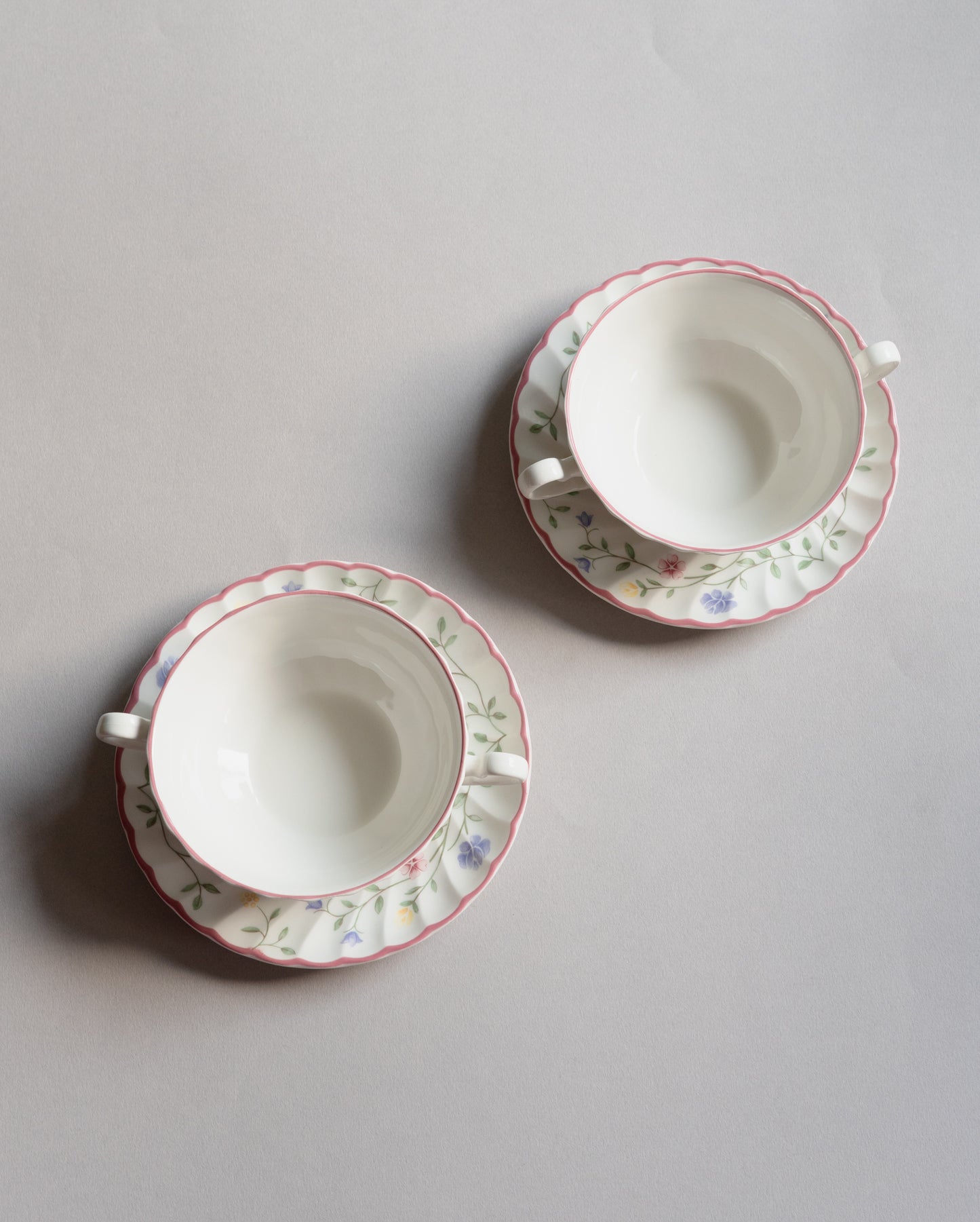 Johnson Brothers soup bowl with saucer