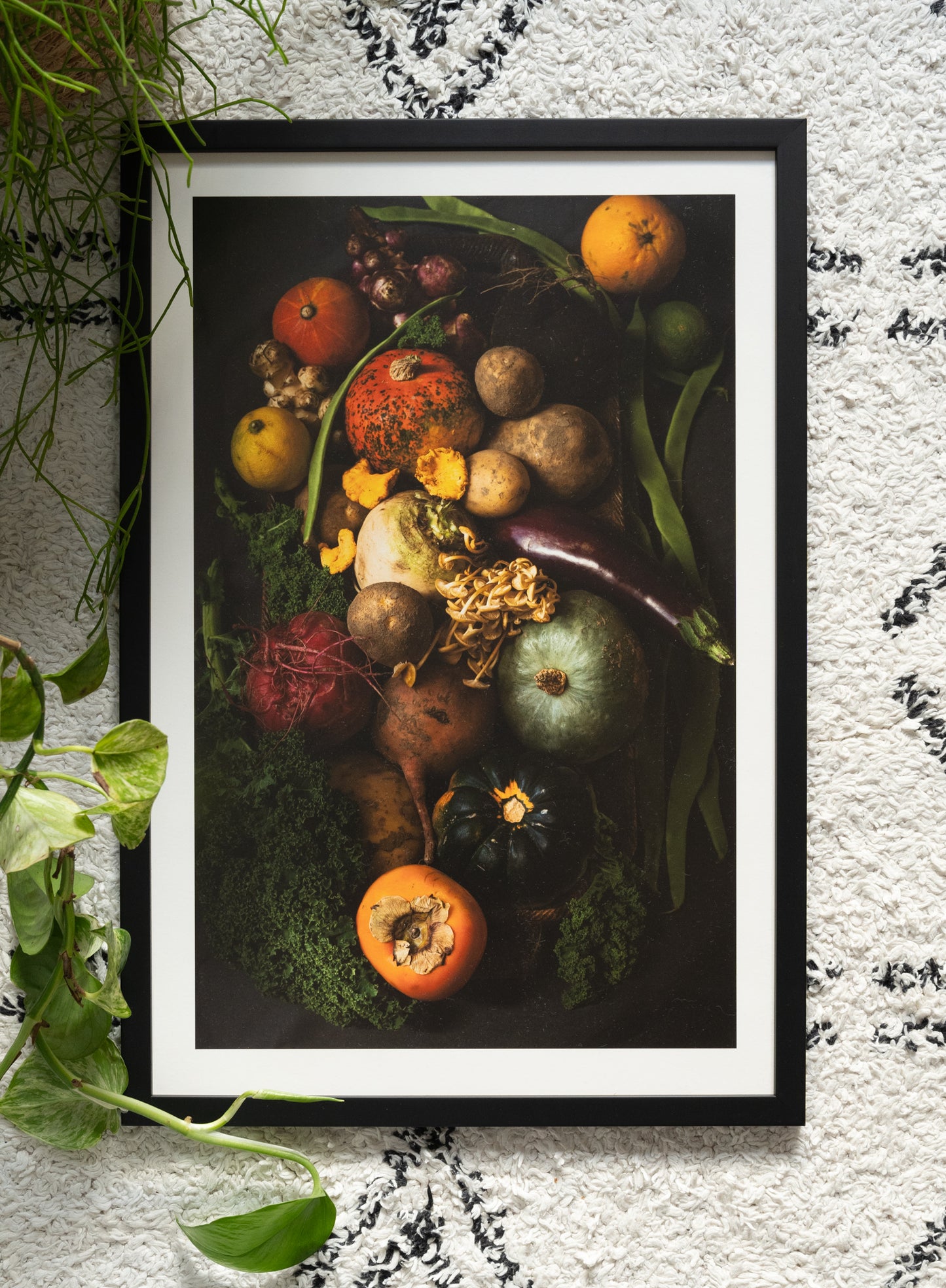 Autumn produce still life, fine art print