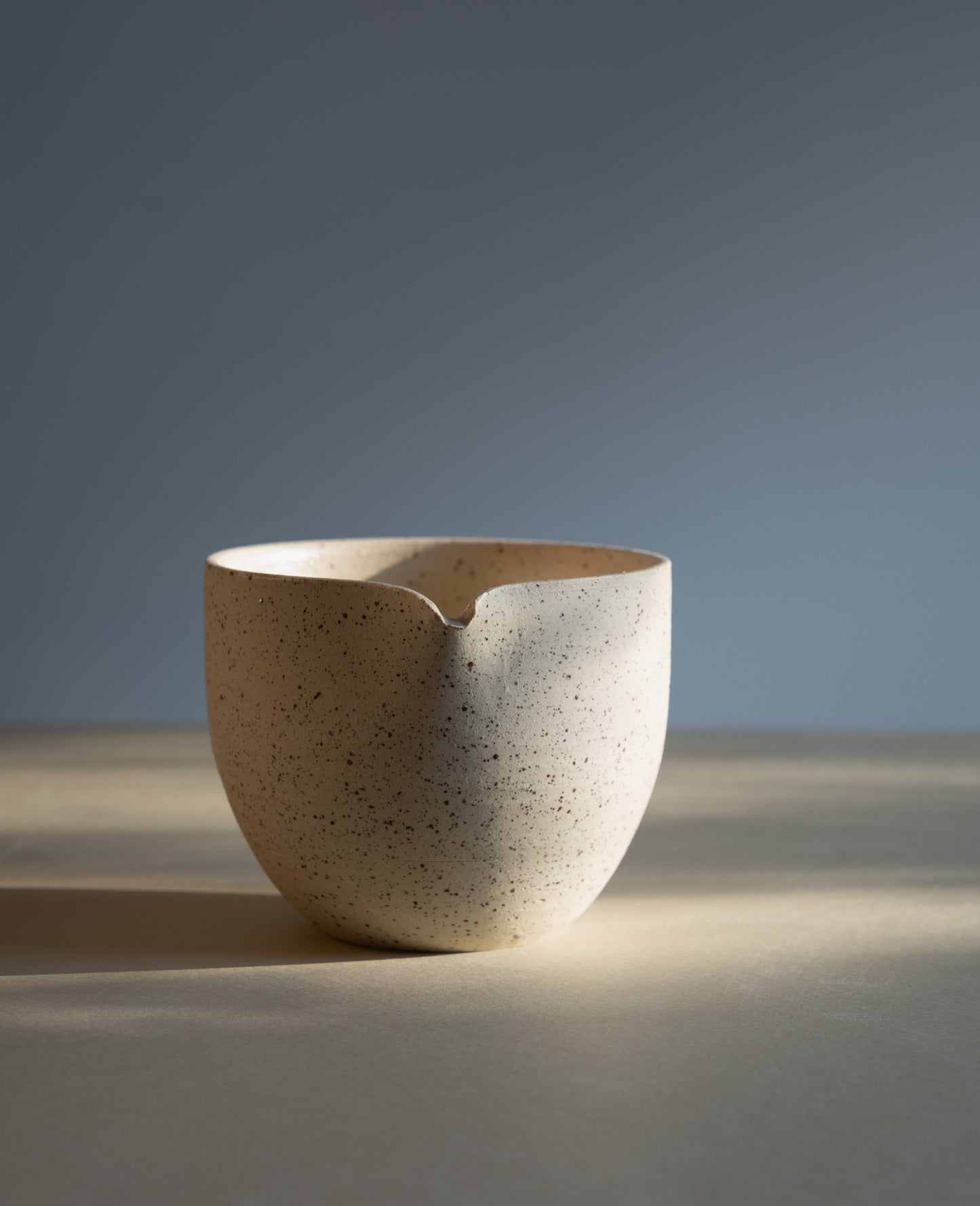 Handmade Matcha Bowl with a spout, 280 ml