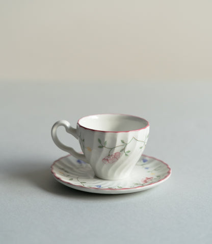 Johnson Brothers espresso cup with saucer, vintage