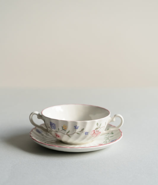 Johnson Brothers soup bowl with saucer