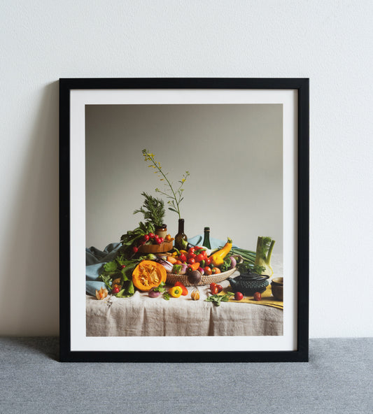 Summer produce still life, fine art photo print